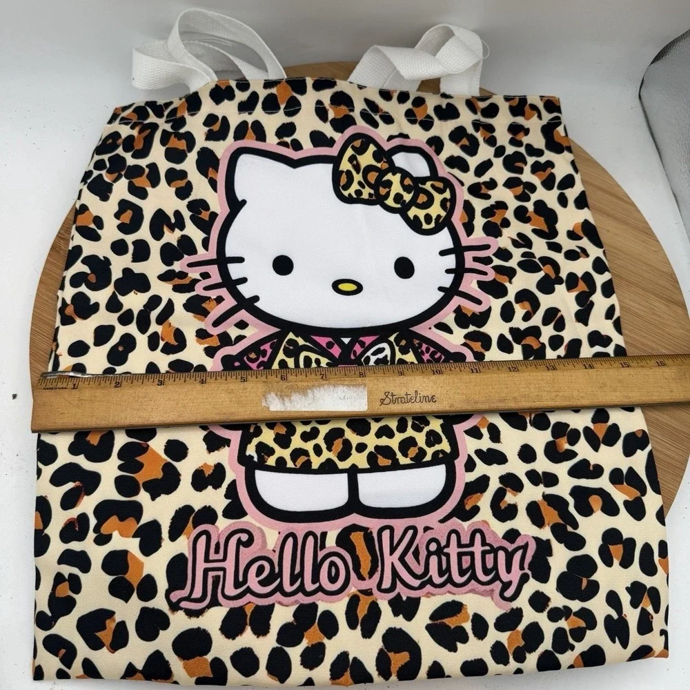 Hello Kitty Animal Print Tote‎ Bag & Kuromi Pouch /hello Kitty Leopard Cheetah